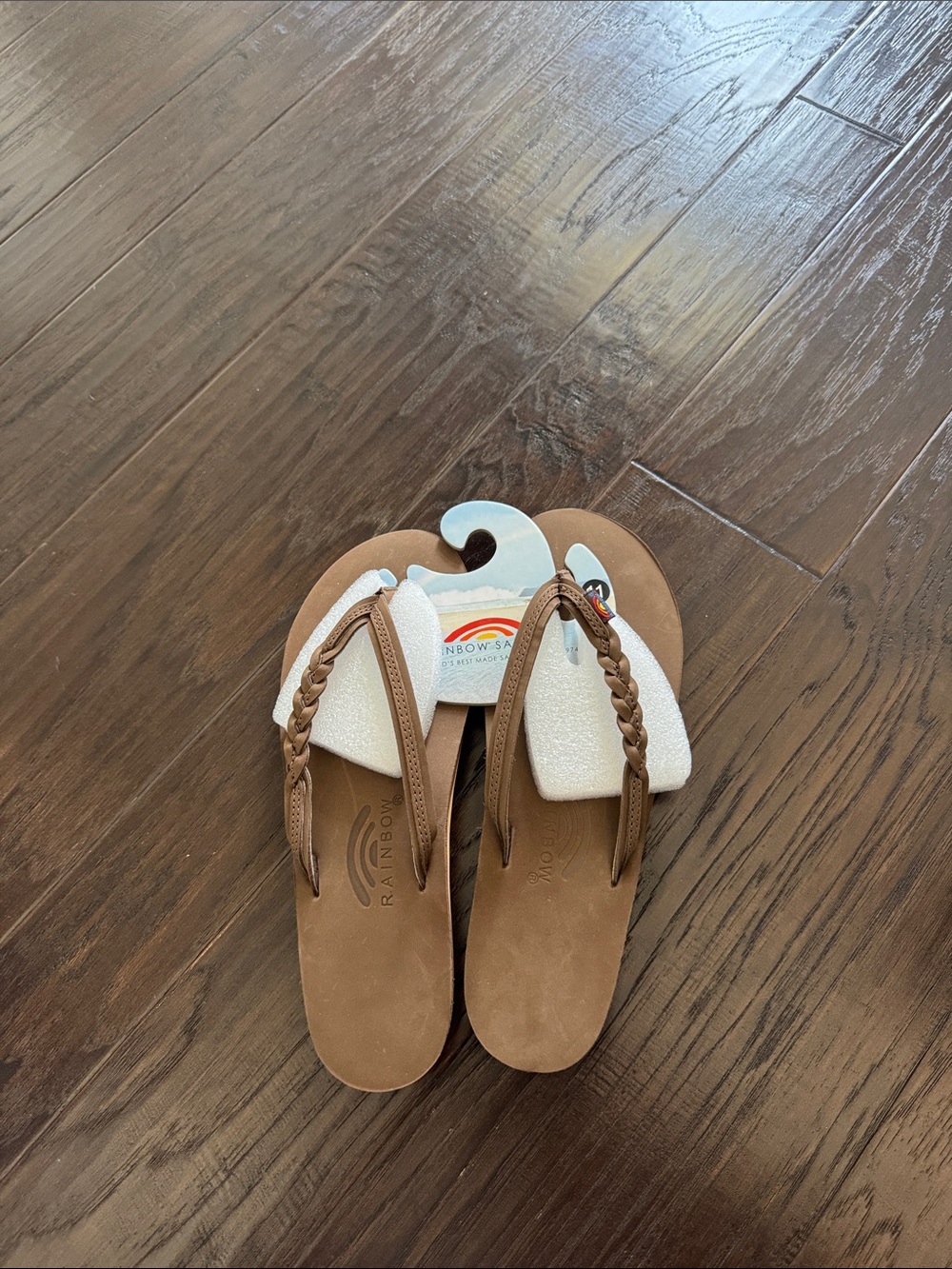 BRAND NEW RAINBOW FLIP FLOPS 11